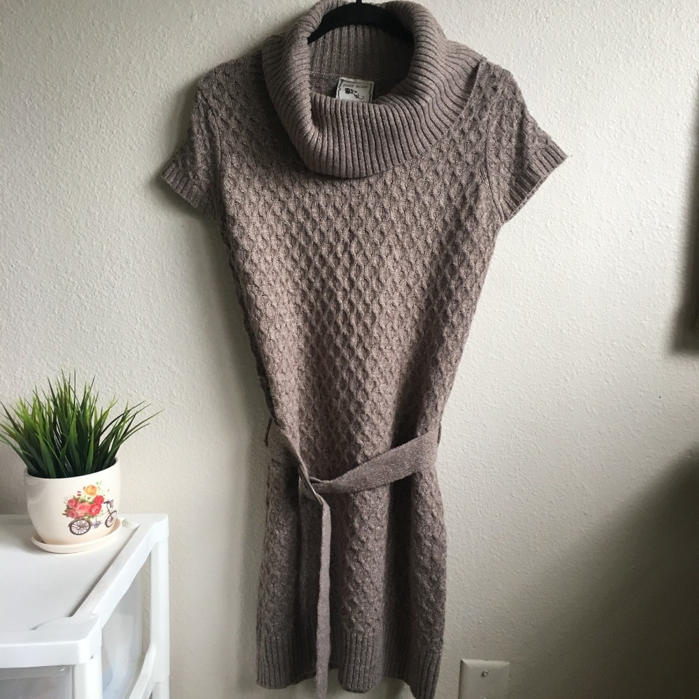 🏈 3/$15 KNIT SWEATER DRESS W COWL NECK #357